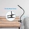 LED Desk Lamp with Clamp, 3-Level Dimmable Desk Light 6000K Daylight, Extra-Long Flexible Gooseneck Clip on Light, Eye-Care Clamp Lamp for Painting, Workbench, Reading or Sewing, Bed Bedside
